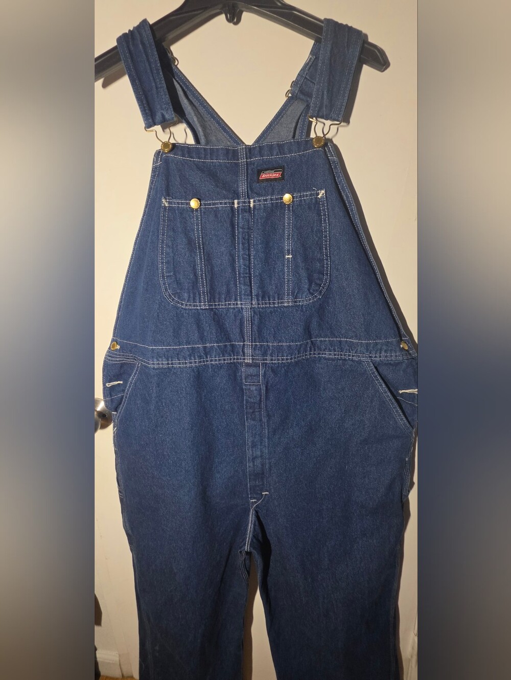 Dickies Men’s Denim Blue Bib Overalls